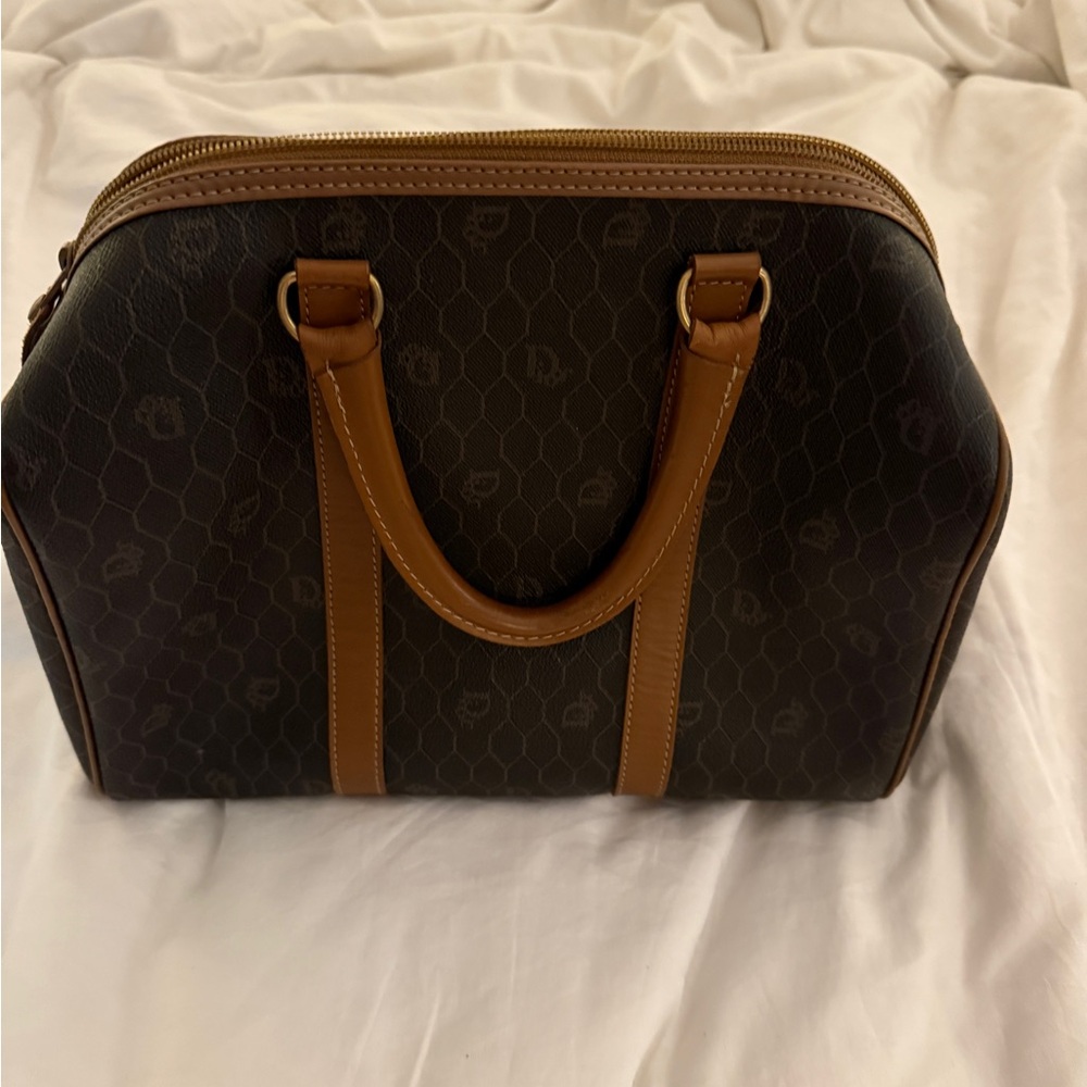 Dior Elegant Brown and Tan Handbag